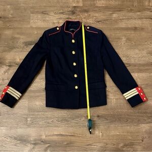 Polo Ralph Lauren The Officers Jacket Navy Blue with Gold and Red Accents Size 8